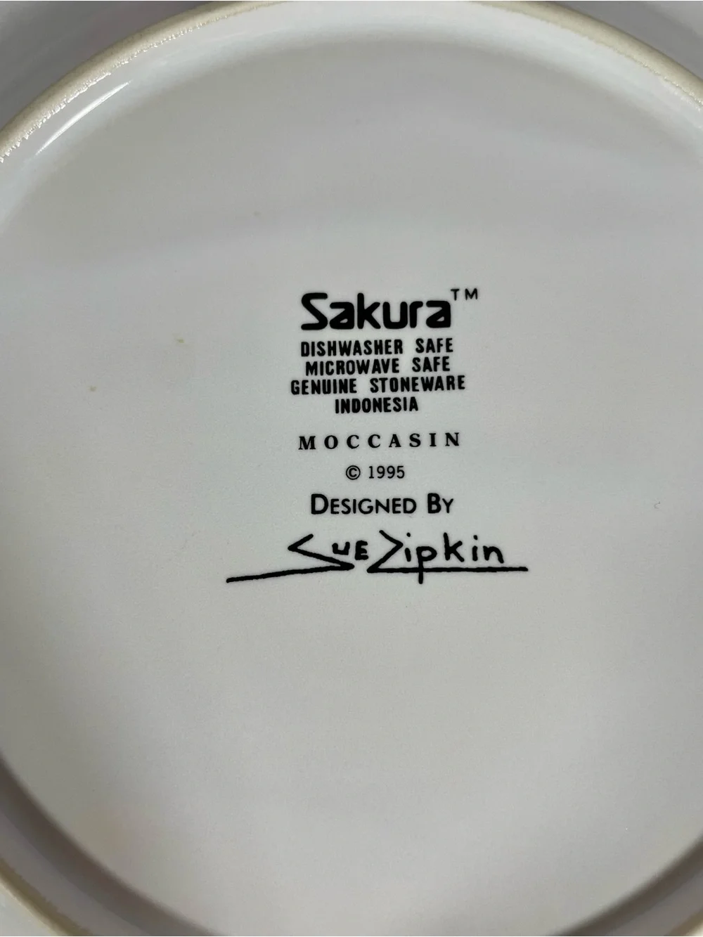 Vintage Sakura Moccasin Sue Zipkin Southwestern Stoneware Salad Plate Set of 2